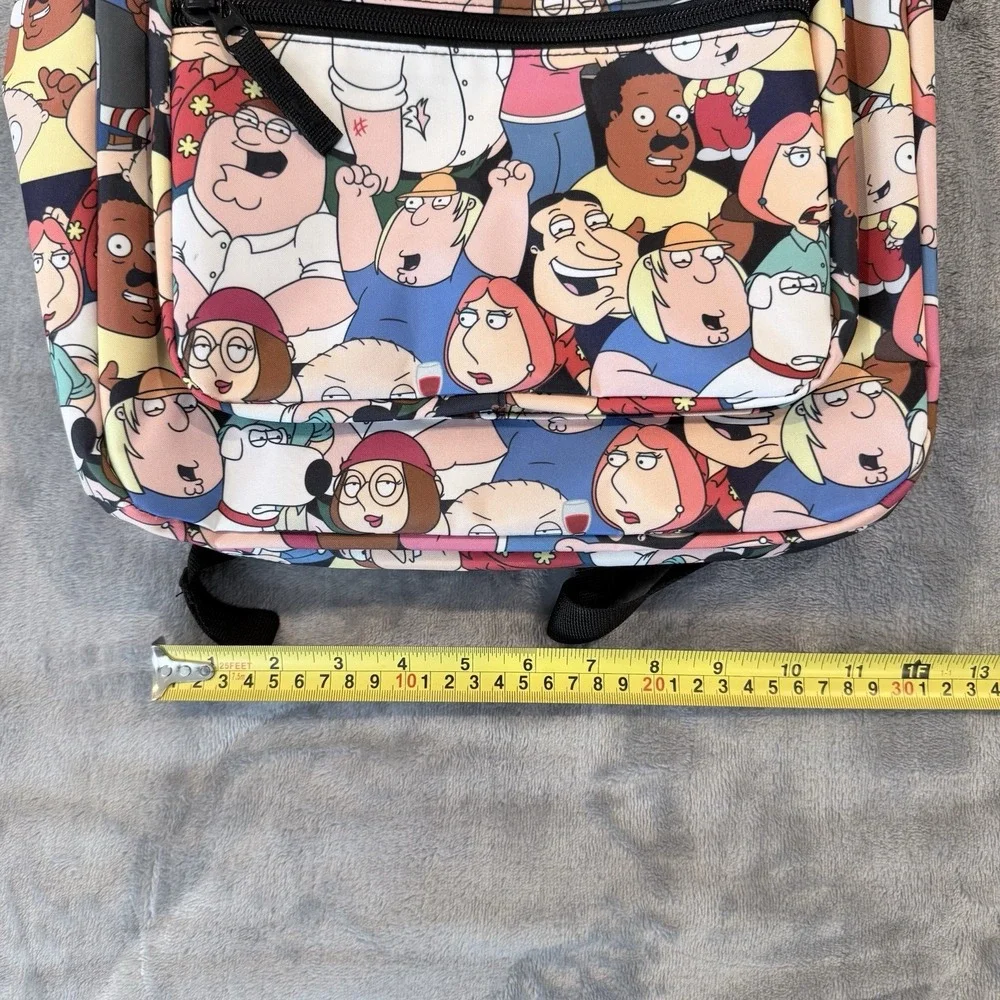⁠RARE Family Guy Backpack Bioworld Prototype Sample Tag All Over Print AOP NWT⁠
